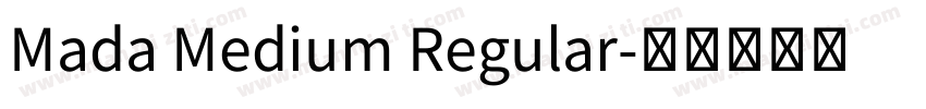 Mada Medium Regular字体转换